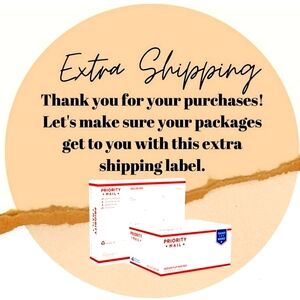 ADDITIONAL SHIPPING LABEL for LARGE WEIGHT 9-10 POUND